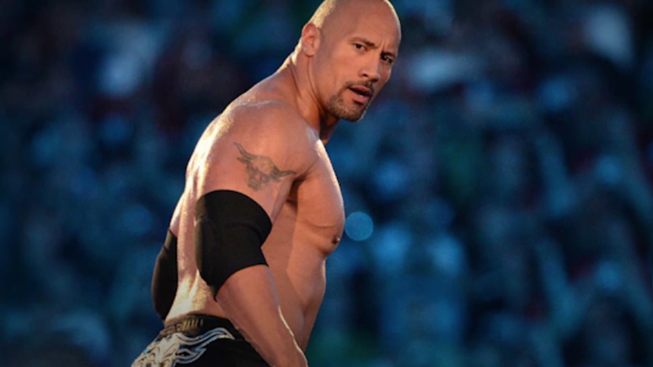 the rock when he first started wrestling