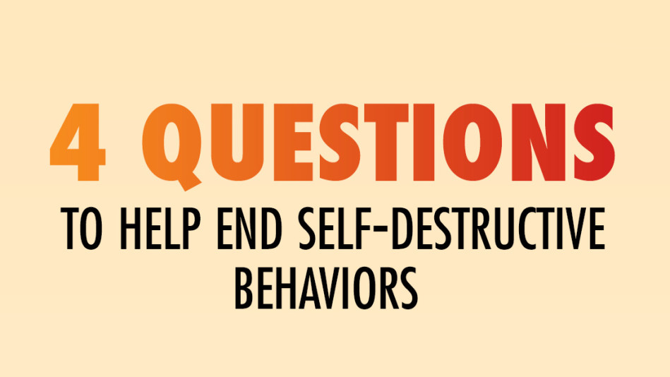 self defeating behavior worksheet