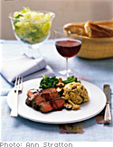 Image of Barley Risotto With Mushrooms And Tenderloin Of Beef, Oprah