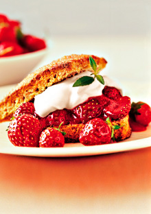 Image of Cardamom Strawberry Shortcake With Cream, Oprah
