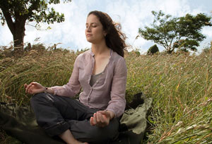 Catherine Price meditating