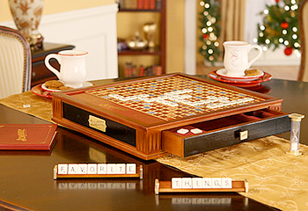 Scrabble Brand Crossword Game Premier Wood Edition Scrabble