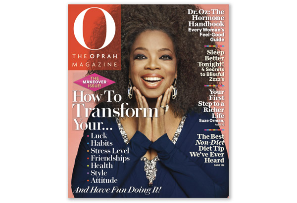 Oprah on the September 2012 cover of O Magazine