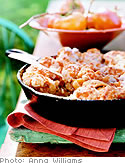 Image of Apple Cobbler With Dropped Cheddar Biscuit Topping, Oprah