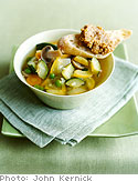 Image of Quick Vegetable Soup With Walnut Pesto, Oprah