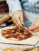 Image of Art Smith's Margherita Pizza With Easy Pizza Dough And Basic Tomato Sauce, Oprah