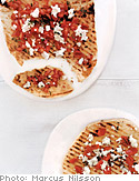 Image of Grilled Pizza With Goat Cheese, Tomatoes And Thyme, Oprah