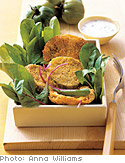 Image of Fried Green Tomato Salad With Homemade Ranch Dressing, Oprah