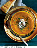 Image of Pumpkin And Apple Soup With Chestnuts, Oprah