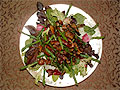 Image of Roasted Asparagus And Wild Mushroom Salad Over Baby Greens, Oprah