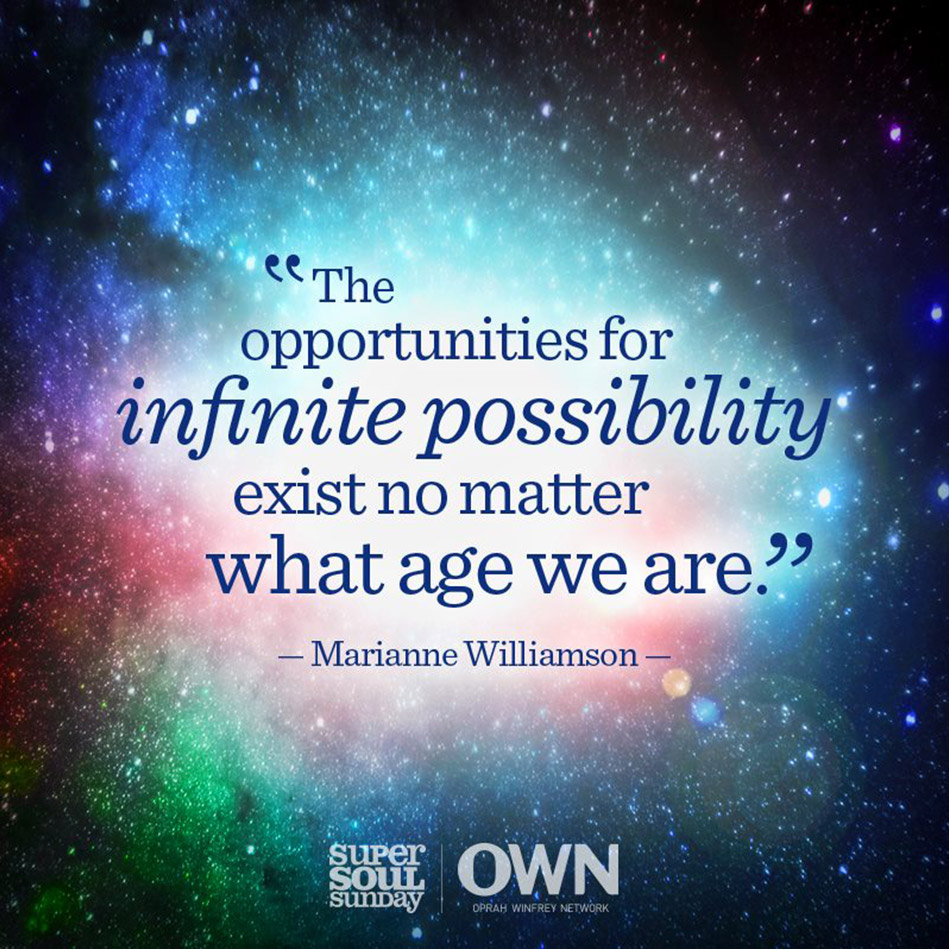 Marianne Williamson Quote on Infinite Possibility