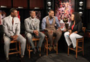Chris Bosh, Dwyane Wade, LeBron James and Oprah Winfrey