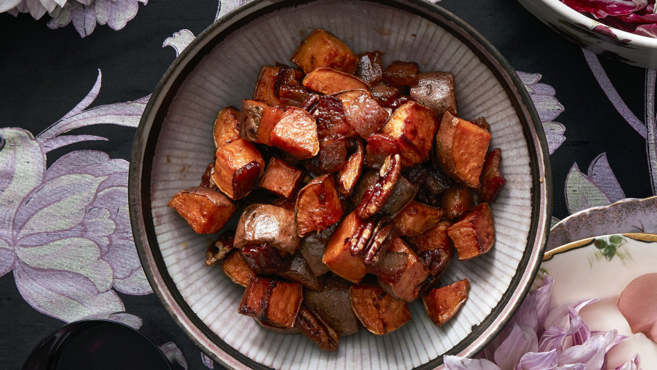 candied bacon sweet potatoes