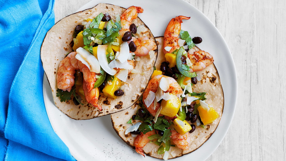 tacos, cinco de mayo, mexican food, recipes, taco recipes, shrimp mango tac...