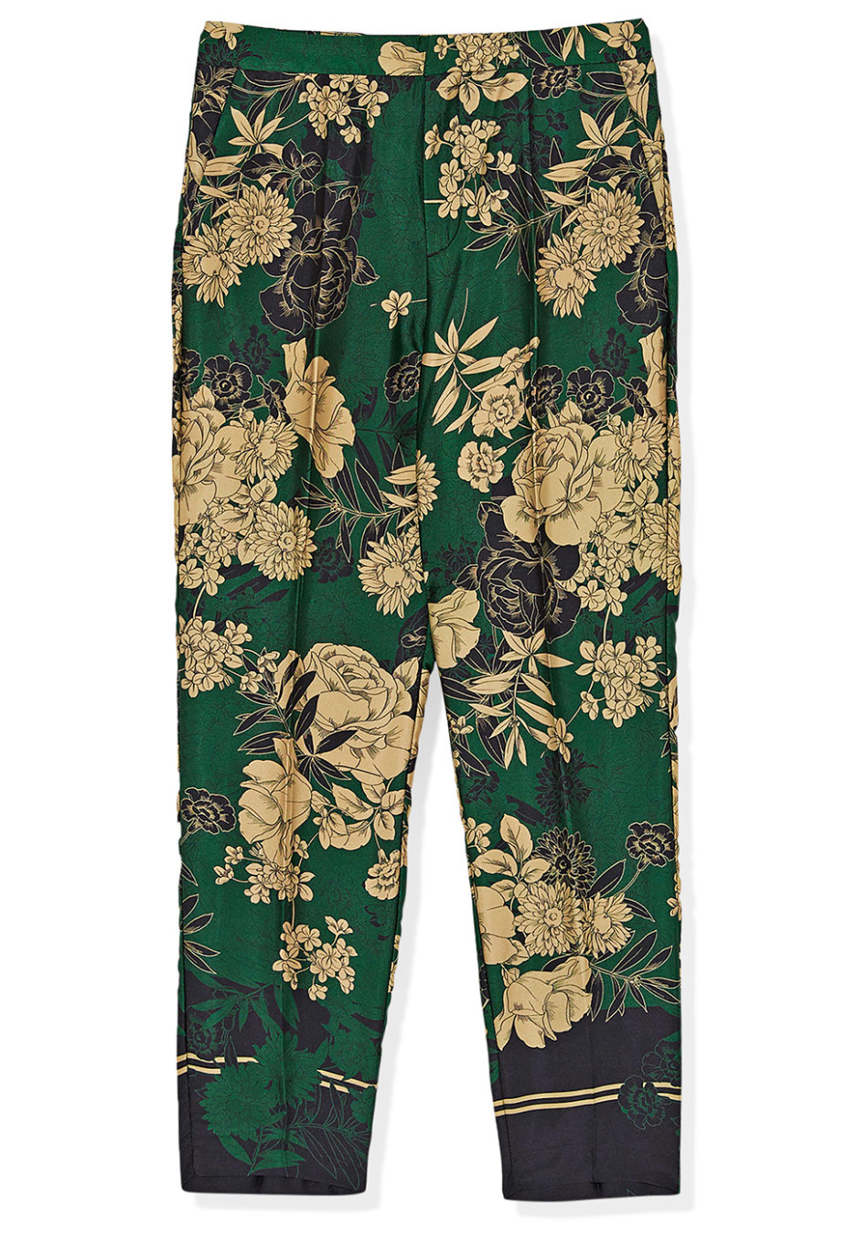 Affordable Fashion January 2018 - Embroidered Flower Pattern Pants