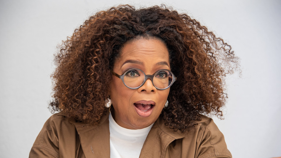 Oprah at a 'David Makes Man' Press Conference, 2020