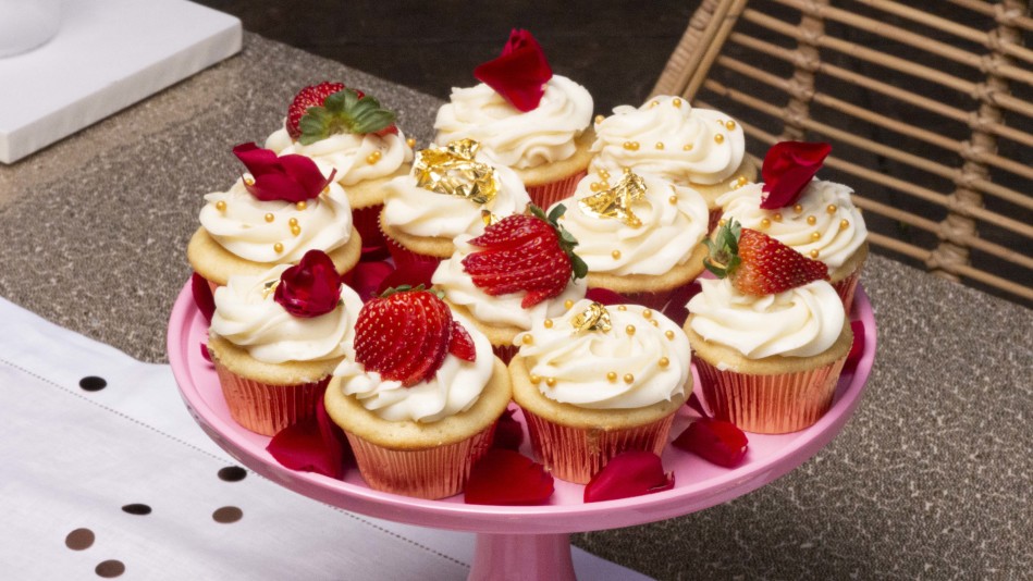 Strawberry Champagne Cupcakes Recipe