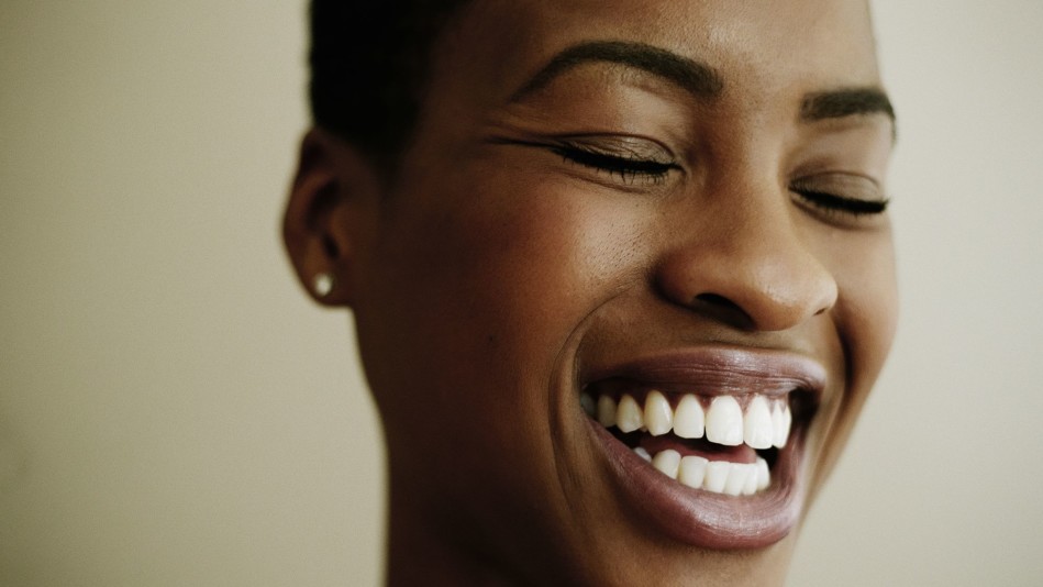 Black woman smiling