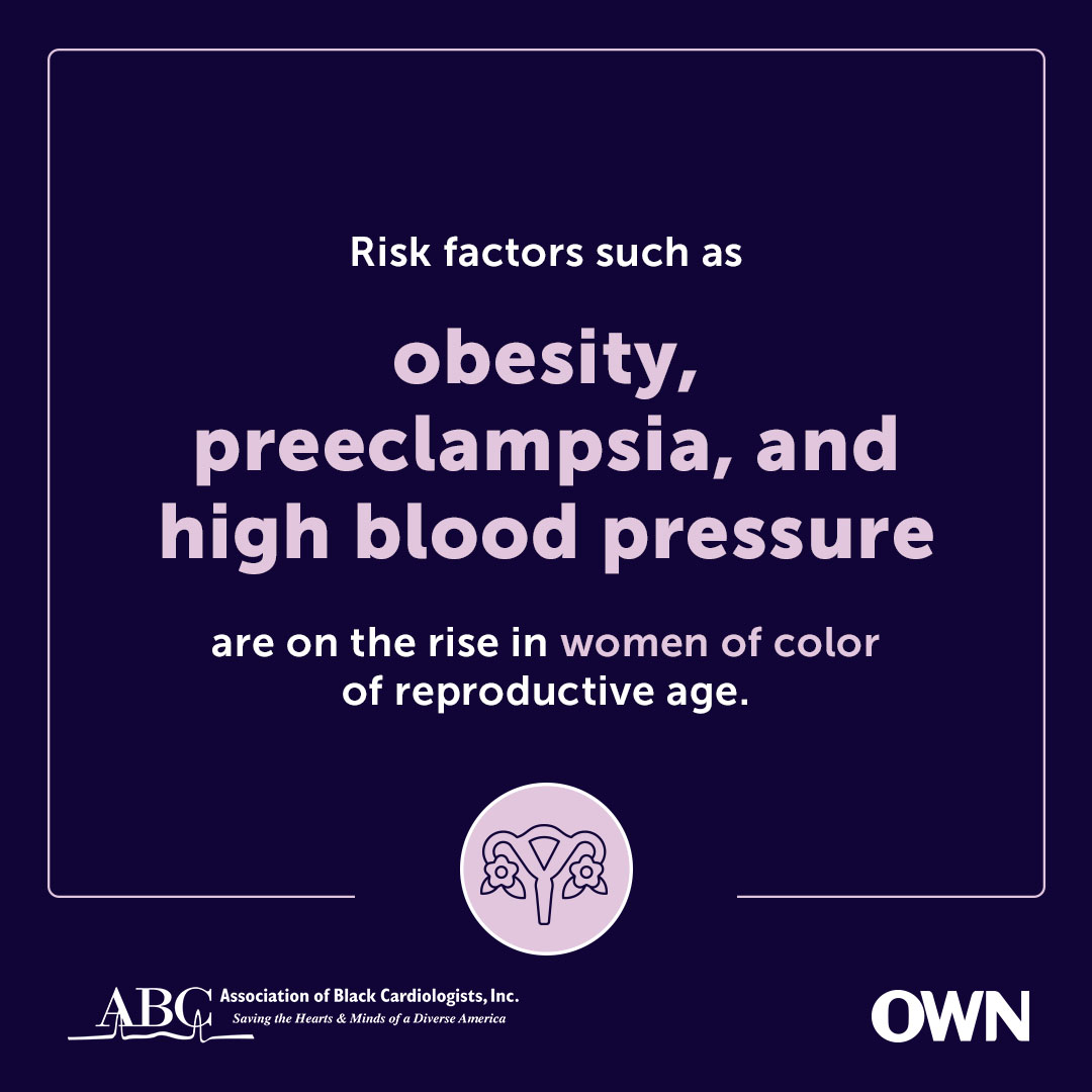 Risk factors such as obesity, preeclampsia, and high blood pressure are on the rise in women of color of reproductive age.