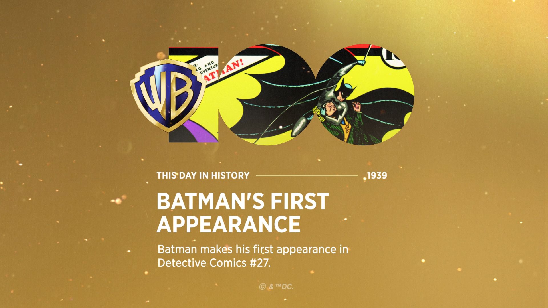 WB100: This Day in History: Batman's First Appearance