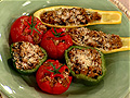 Warm Quinoa and Zucchini-Stuffed Tomatoes