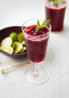 Pomegranate and Cranberry Bellinis