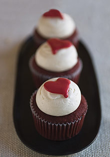 Red Hot Velvet Cupcakes with Cinnamon Buttercream