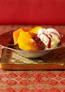 Spiced Oranges in Red Wine