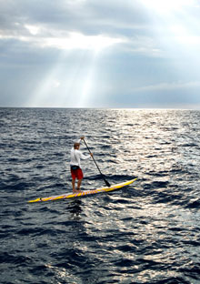 Laird Hamilton paddling for charity