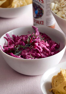 Beet Dip with Sour Cream and Horseradish