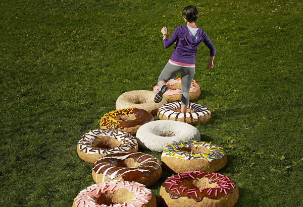 Donut obstacle course