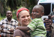 Bryn Prater and young boy from Tanzania