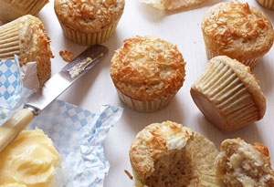 nutty coconut muffins