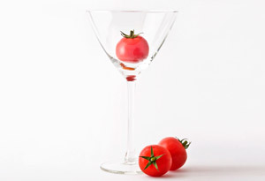 clear chilled tomato soup