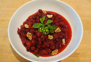 cranberry sauce with jalapenos