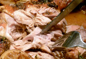 turkey thighs with gravy