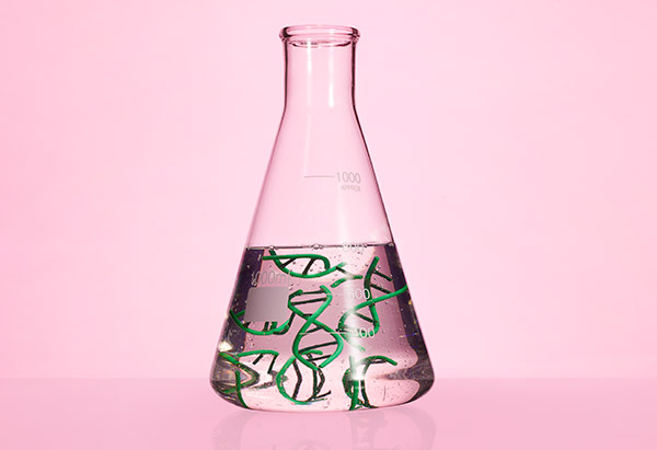 DNA in a beaker