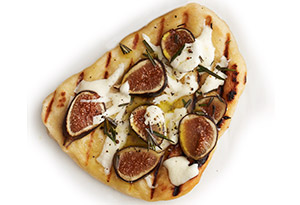 Figs, Rosemary and Parmesan Grilled Pizza