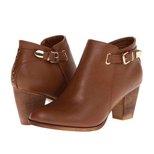Brown Leather Booties