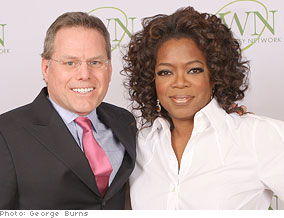 Oprah and David Zaslav