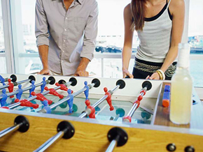 Couple playing a game