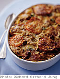 Country Strata with Sausage, Fontina and Rosemary
