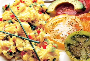 Oprah's Scrambled Eggs with Fresh Herbs and Cheese Photo: Henry Leutwyler