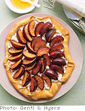 Lemon Crostata with Plums and Goat Cheese