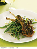Grilled Lamb Chops with Mint