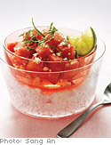 Watermelon Salad with Mint and Lime Dressing