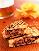 Grilled Cheese and Pulled Short Ribs Sandwich