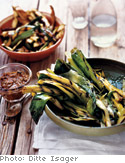 Grilled Vegetables with Romesco Pesto