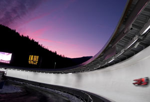 Whistler Olympic Park hosts the luge events.
