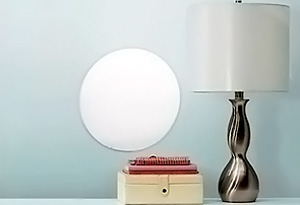 Dorm room lamp and mirror